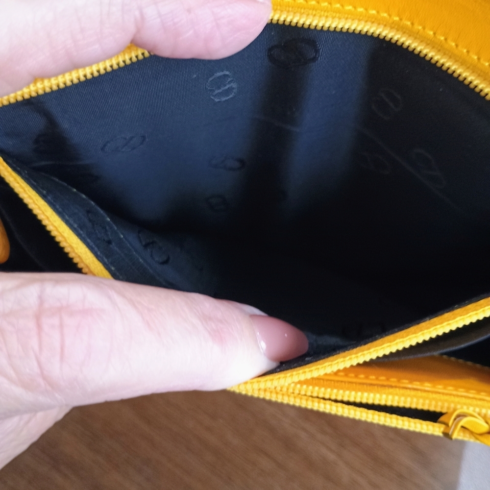 Dior Yellow Leather Clutch Small Wristlet - Picture 12 of 15